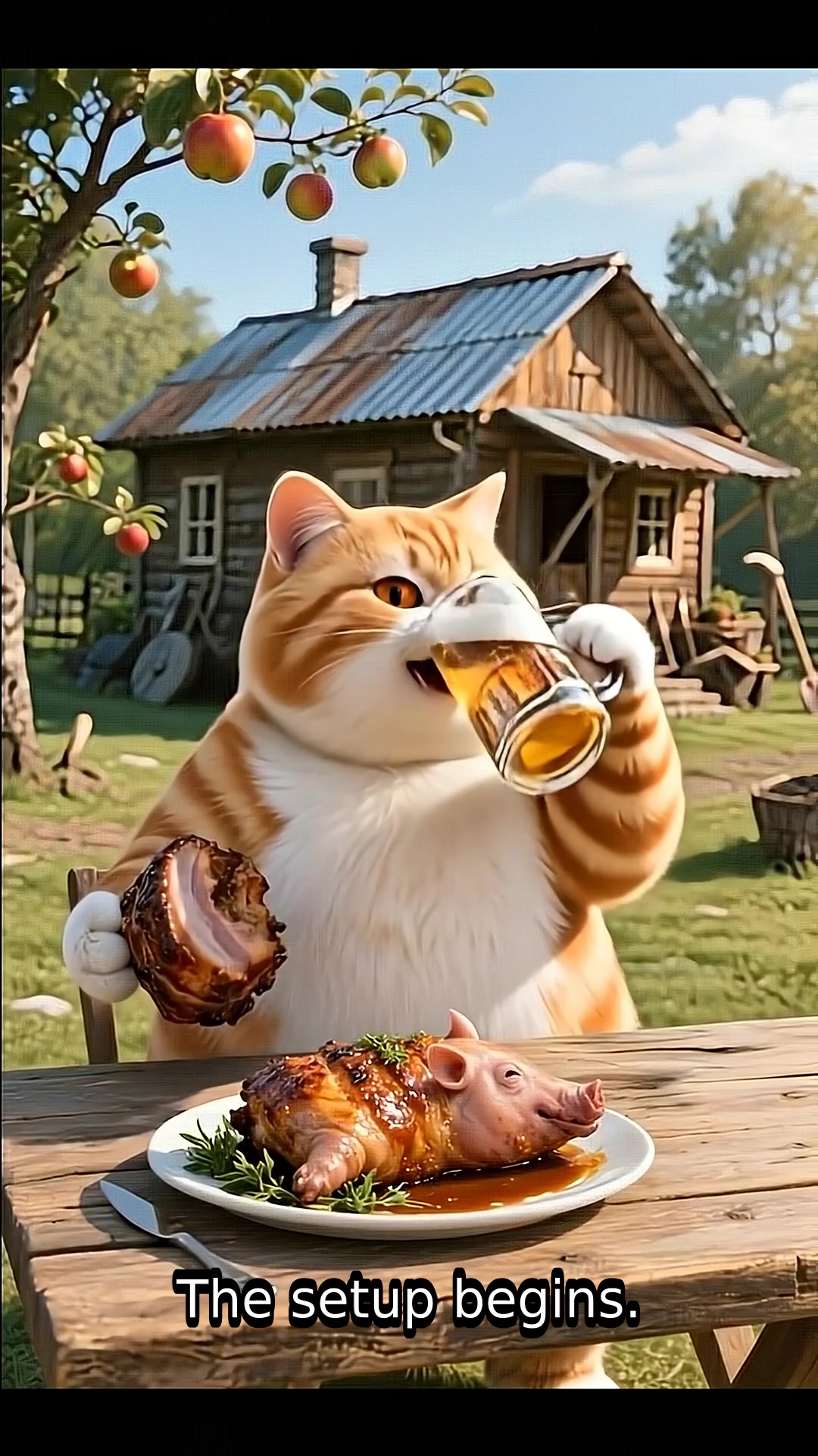 Cute Cat vs Pig: Dark Twist You Won't See Coming 🐱💣